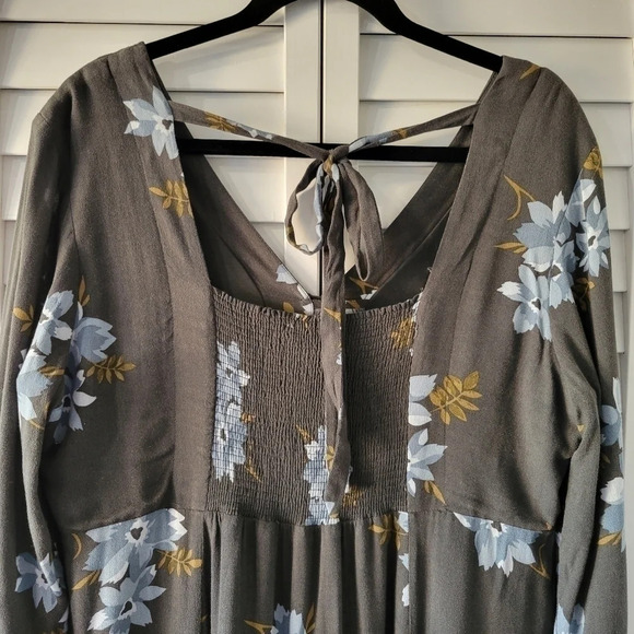 𝅺Mimi Maternity Floral Midi Dress Women's L Pregnancy Boho Chic Cottage Easter - Picture 8 of 12